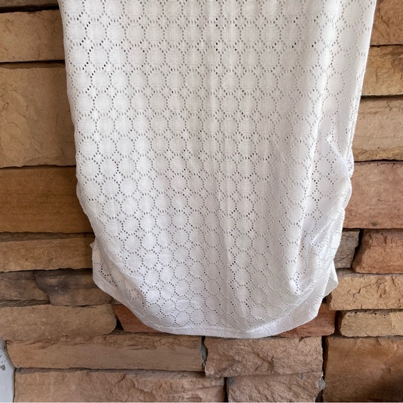 Alexa & Stella white sleeveless lightweight’s cinched cover up New Small - Picture 9 of 10